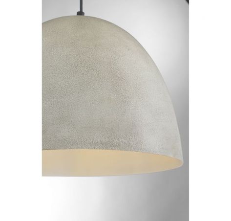 1 Light Concrete with Matte Black Pendant Concrete Pendant Light, Concrete Pendant, Mirror Inspiration, Dome Pendant Lighting, Hanging Pendant Light, Black Industrial, Island Pendant Lights, Kitchen Pendant Lighting, Black Pendant