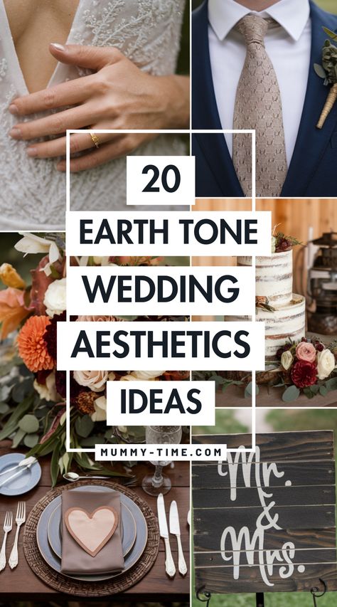 Create a dreamy wedding atmosphere with earth tones! 🍃✨ Our article presents 17 inspiring ideas that highlight natural beauty and warmth. Perfect for couples wanting a serene and rustic theme. Don’t miss out—save this pin for all your wedding planning needs! Wedding Aesthetic Ideas, Earth Tones Wedding, Bridesmaid Satin Dresses, Nude Bridesmaid Dresses, Navy And Burgundy Wedding, Olive Green Bridesmaid Dresses, Earth Tone Wedding, Memory Table Wedding, Floral Arch Wedding