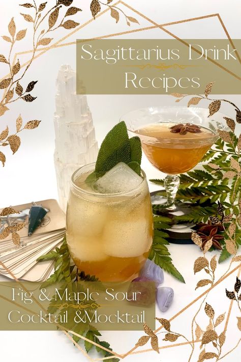 Sagittarius New Moon, Spiced Cocktail, Sagittarius Season, Sagittarius Moon, Sour Foods, Mocktail Recipes, Drink Recipes Nonalcoholic, Cocktail And Mocktail, Sour Cocktail