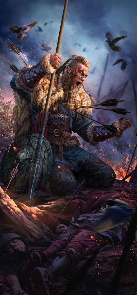 Dnd Viking, Viking Warrior Men, Viking Berserker, Arte Viking, Viking Character, Games Mobile, Viking Dragon, Norse Myth, Viking Culture