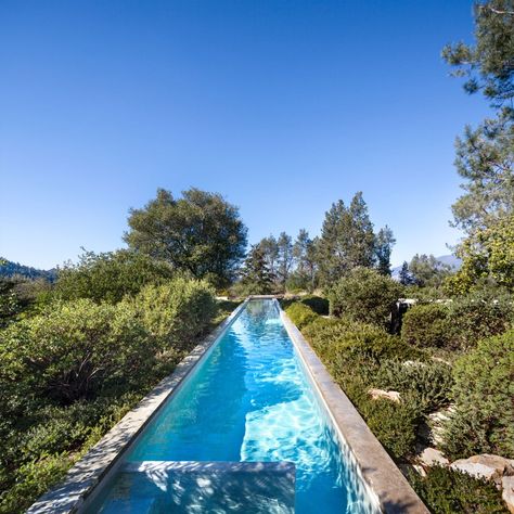 Napa Valley House / Steven Harris Architects Napa Valley House, California Pools, Dream Pools, Earth Homes, Lap Pool, Pool Photos, Beautiful Pools, Pool Design, Natural Pool