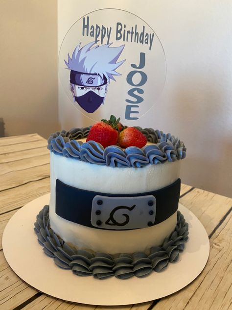 Kakashi Cake Ideas, Kakashi Birthday Cake, Kakashi Cake, Anime Cake, Birthday Cakes For Teens, Surprise Party, Birthday Surprise Party, Cute Birthday Cakes, Cake Frosting