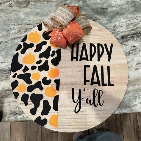 Fall welcome sign!! 19inches for $40 message me to order Fall Welcome Sign, Happy Fall Y'all, Happy Fall, Message Me, Welcome Sign, Quick Saves