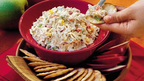 This chicken salad is Fairfield Grocery's signature dish. Shredded chicken, chopped bell pepper and water chestnuts make this chicken salad Best Chicken Salad, Best Chicken Salad Recipe, Chicken Salad Recipe Easy, Easy Chicken Salad, Cole Slaw, Water Chestnuts, Chicken Salad Recipe, Salad Ideas, Best Chicken