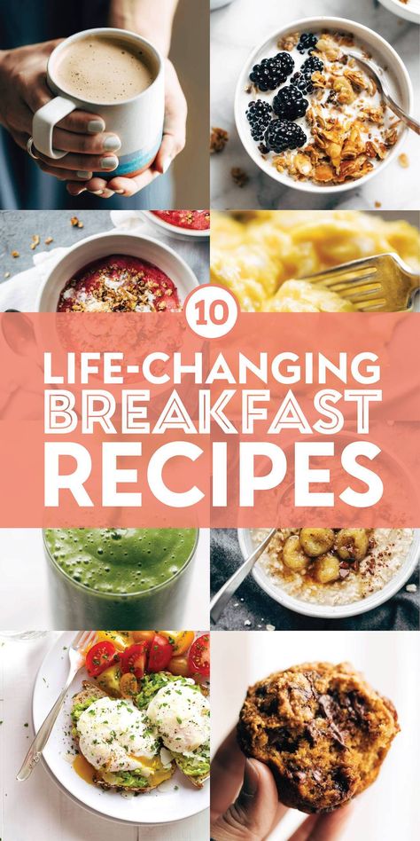 10 Life-Changing Healthy Breakfast Recipes! For us, the only thing that makes mornings bearable is a delicious breakfast (well, and coffee too). We rounded up some of our favorite healthy breakfast recipes to start the day off right and keep you fueled throughout the morning. #breakfast #healthy #recipe Best Healthy Breakfast, Ibs Friendly Food, Raspberry Breakfast, Dash Diet Recipes, Avocado Toast Recipe, Quick Healthy Breakfast, Brunch Dishes, Breakfast Meal Prep, Recipe Roundup