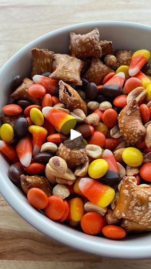 12K views · 552 reactions | Halloween Snack Mix⁣
1 cup peanut butter-filled pretzels ⁣
1 cup salted peanuts⁣
1 cup Reese’s pieces⁣
1 cup candy corn⁣
⁣
Stir everything together and enjoy. ⁣
⁣
#candycorn #halloweenfood #snacktime #pretzels | Cook Fast, Eat Well | Television's Greatest Hits Band · Bewitched Halloween Snack Mix, Peanut Butter Filled Pretzels, Salted Peanuts, Peanut Candy, Halloween Snack, Halloween Snacks, Snack Mix, Eat Well, Pretzels