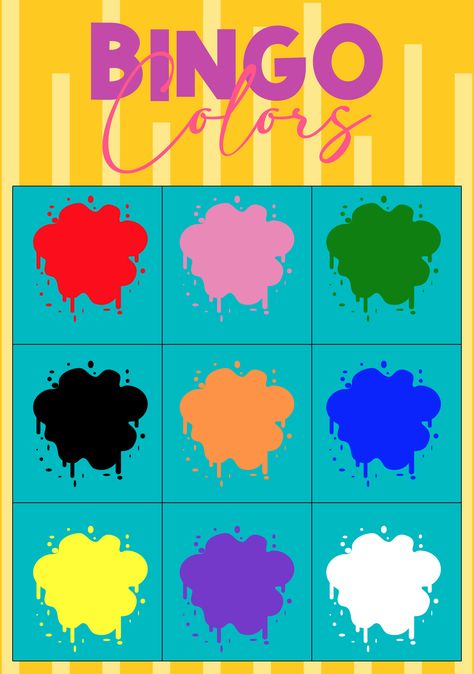 Preschoolers Printable Bingo Colors Bingo For Preschoolers, Bingo Games For Kids, Educational Activities For Preschoolers, Bingo For Kids, Activity For Preschoolers, Free Preschool Printables, Bingo Printable, Foundational Skills, Free Preschool