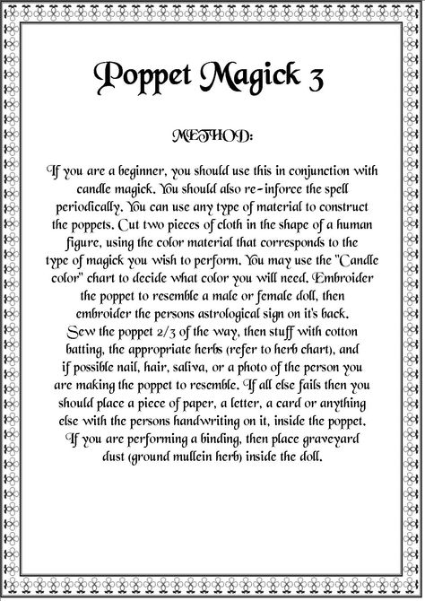 Magick Spells: Poppet #Magick 3....- Pinned by The Mystic's Emporium on Etsy Poppet Magick Spells, How To Make A Poppet Witchcraft, Poppets Magick How To Make, Poppets Witchcraft, Poppet Magick, Poppet Dolls, Voodoo Doll Spells, Hoodoo Spells, Wiccan Crafts