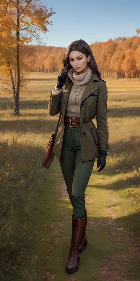 Womens Hunting Outfits, English Style Clothes, Equestrian Outfits Winter, English Hunting Outfit, Huntress Outfit, Hunting Outfits For Women, Art Ideas Anime, Fall Maxi Skirt Outfits, Safari Outfit Women