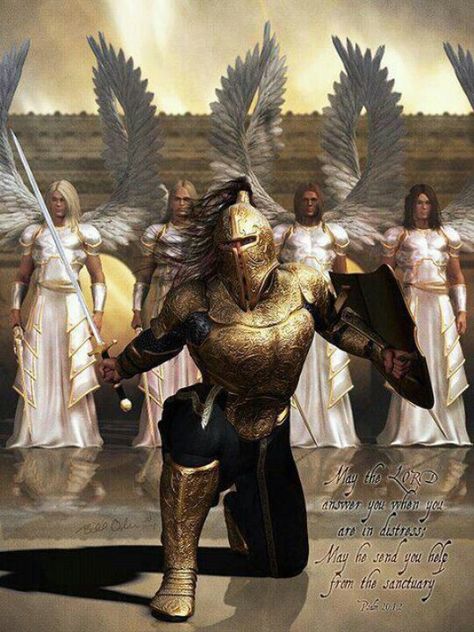 Psalm 20:1, 2 Woord Van God, Spiritual Warrior, Angel Warrior, Prophetic Art, Charles Spurgeon, Biblical Art, Jesus Christus, Armor Of God, Prayer Warrior