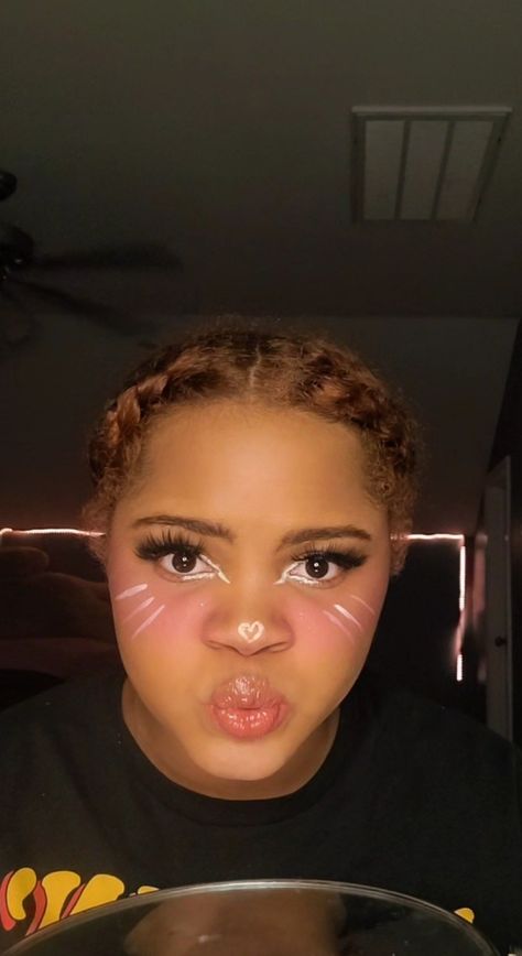 Hello Kitty Make Up Look, Hello Kitty Makeup Look Easy, Hello Kitty Halloween Makeup, Hello Kitty Makeup Look, Hello Kitty Halloween Costume, Hello Kitty Costume, White Hello Kitty, Kitty Costume, Kitty Makeup