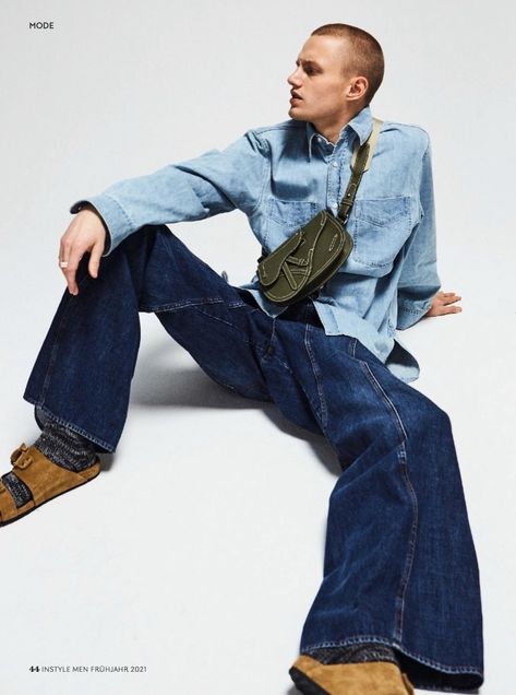 Levi’s Photoshoot, Denim Fashion Editorial Men, Editorial Fashion Streetwear, Editorial Men Photoshoot, Denim On Denim Editorial, Denim Fashion Photoshoot, Men Editorial Shoot, Male Fashion Photoshoot, Denim Photoshoot Men