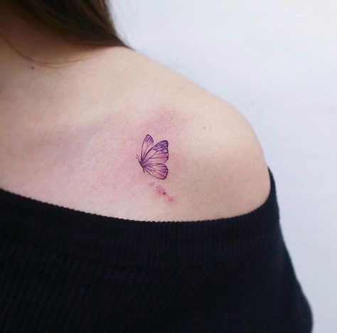 Aesthetic Tattoo Designs, Best Tattoos Ever, Tiny Butterfly Tattoo, Butterfly Tattoos Images, 40 Aesthetic, Cute Simple Tattoos, Best Tattoo Ever, The Best Tattoos, Tattoo Lettering Styles