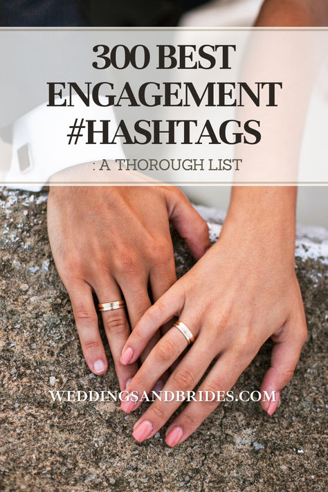 The perfect way to announce your engagement on social media. Announcing Engagement On Social Media, Engagement Announcement Facebook, Ways To Announce Engagement, Engagement Songs, Announce Engagement, Engagement Hashtags, Creative Photo Ideas, Engagement Goals, Engagement Announcement Photos