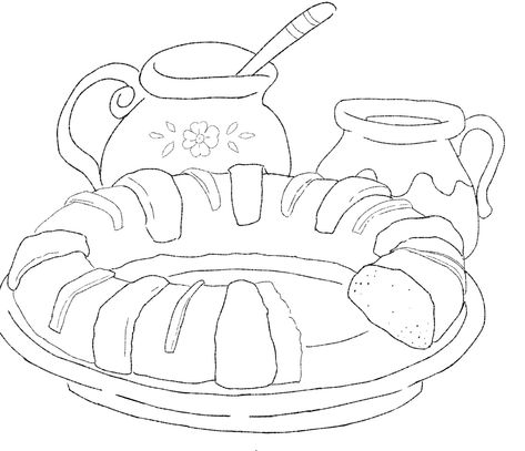 Dibujo de rosca de reyes HD para colorear Cute Crafts, Quilt Blocks, Coloring Pages, Preschool, I Hope, Drawings, Color, Colouring Pages, Pre School