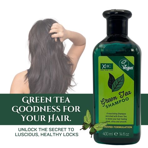 Green tea, good hair. 🌱✨ #greenteashampoo #healthyhair #naturalbeauty Green Tea Shampoo, Nourishing Shampoo, Healthy Hair, Green Tea, Cool Hairstyles, Natural Beauty, The Secret, Hair Care, Good Things