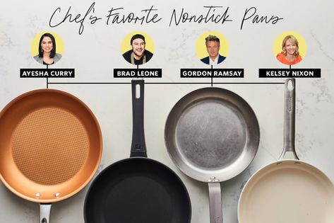 Kelsey Nixon Fav GreenPan Padova 9/10  We Tested 4 Celebrity Chefs' Favorite Nonstick Skillets | Kitchn Cooking Reference, Pan Images, Nonstick Pans, Seasoning Cast Iron, Ayesha Curry, Famous Recipe, Nonstick Skillet, Cooking Hacks, Cooking Guide