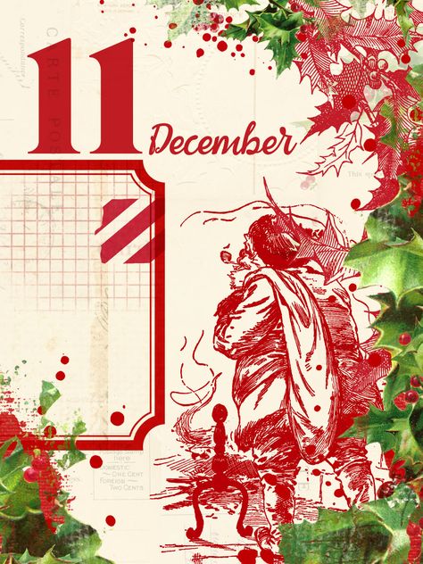 free 3x4 project life december daily printable Retro Ephemera, Xmas Images, Free Digital Scrapbooking Kits, Life Printables, Christmas Scrapbook Paper, Christmas Scrapbook Layouts, December Crafts, Daily Ideas, Vintage Calendar