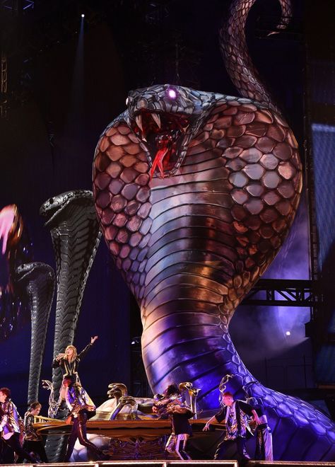 Taylor and the giant snake on the Reputation Stadium Tour 🐍 Taylor Swift 2018, Swift Tour, Estilo Taylor Swift, Stadium Tour, Calvin Harris, All I Ever Wanted, Taylor Swift Concert, Red Taylor, Taylor Swift Album