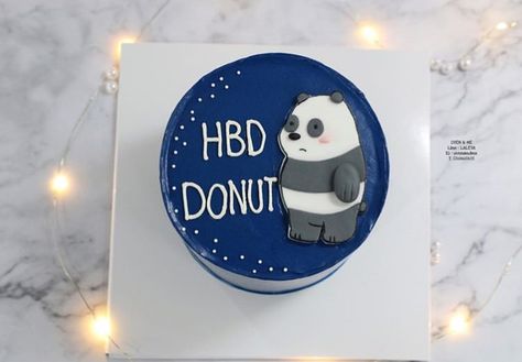 Panda Bento Cake, We Bare Bears Cake, Panda Birthday Cake, Birthday 30, Bento Cakes, Dad Birthday Cakes, Bear Bears, Gilbert And Anne, Panda Birthday