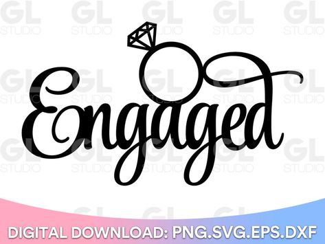 Engaged Svg Engaged Cake Topper Svg Cake Topper Svg | Etsy Engaged Cake Topper, Engaged Cake, Engagement Cake Toppers, Cake Topper Svg, Svg Wedding, Wedding Svg, 3d Cakes, Engagement Cakes, Welcome To Our Wedding