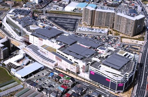 Mall Facade, City Japan, Solar Module, Energy Technology, Alternative Energy, Green Building, Shopping Center, Solar Energy, Shopping Mall