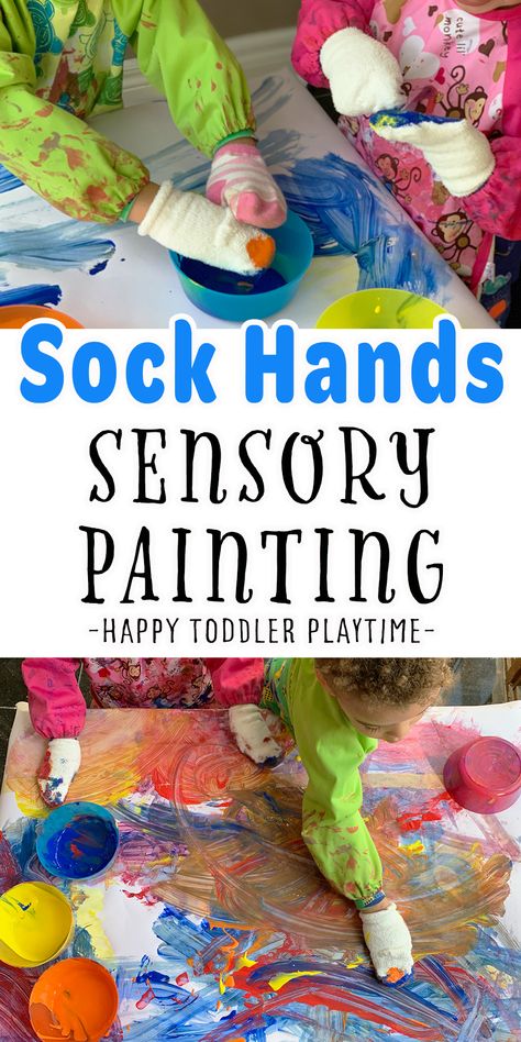 Sock Painting, Sensory Painting, What Books To Read, Kids Sensory Activities, Sensory Activities Toddlers, Nursery Activities, Sensory Art, Toddler Classroom, Messy Art