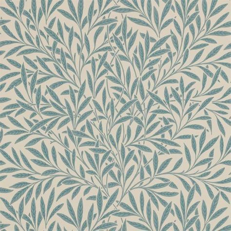 Slate - DCMW216817 Slate Wallpaper, Leave Pattern, William Morris Wallpaper, Morris Wallpapers, Blackout Roller Blinds, Willow Branches, Made To Measure Blinds, Mind The Gap, Tree Shop