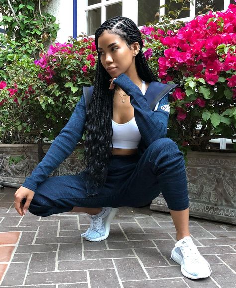 Jhene Aiko Braids, Trendy Braids, Basketball Nike, Braided Hairstyles For Black Women Cornrows, Lazy Hairstyles, Asymmetrical Hairstyles, High Bun, Jhene Aiko, Shag Hairstyles