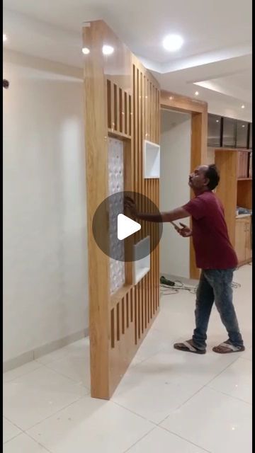 Partition Furniture Design, Living Room Designs Partition, Moving Partition Wall, Interior Partition Design Living Rooms, Movable Wooden Partition, Divider Design For Living Room, Room Partition Designs Wall Dividers, Partition Design For Office, Folding Partition Design