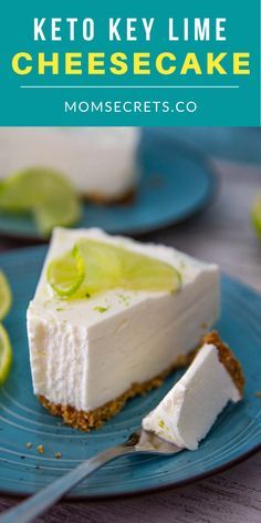 Key lime cheesecake is one of the most delightful desserts. This No-Bake Keto Key Lime Cheesecake is tangy, delicious, creamy, and so easy to make. #ketocheesecake Keto Key Lime Cheesecake, Key Lime No Bake, Keto Key Lime, Key Lime Cheesecake Recipe, Keto No Bake Cheesecake, Biscotti Cheesecake, Cheesecake Keto, Lime Desserts, Key Lime Cheesecake