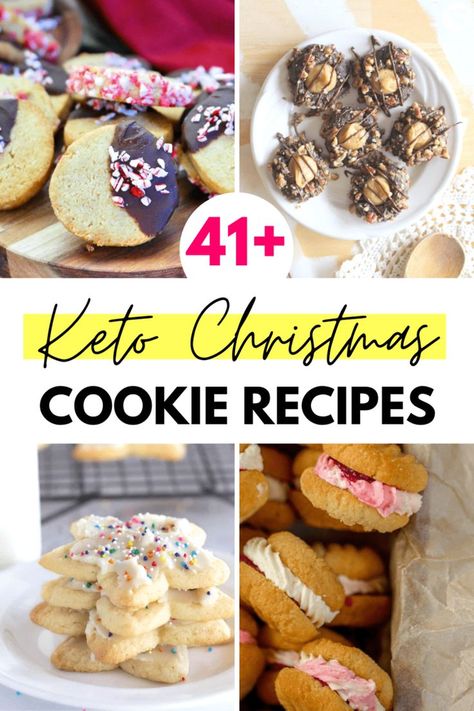 A collection of the best, Santa approved Keto Christmas Cookie Recipes. From classic chocolate chip to snickerdoodles, no one at your holiday cookie swap will believe these easy Christmas cookies are sugar-free, low carb and Keto Friendly! Looking for more keto holiday recipes? Keto Christmas Baking, Megan Rose, Keto Christmas Cookies, Keto Kitchen, Sugar Cookie Recipe Easy, Keto Christmas, Christmas Baking Recipes, Keto Diet Breakfast, Keto Friendly Desserts