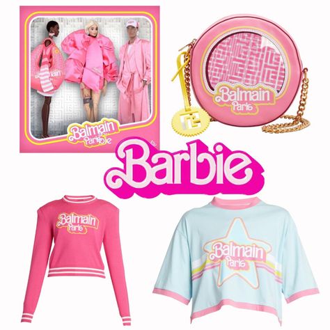 Barbie Barbie Balmain, Barbie Logo, Balmain Paris, Pink Handbags, Petite Women, Star Print, World Of Fashion, All Fashion, I Shop