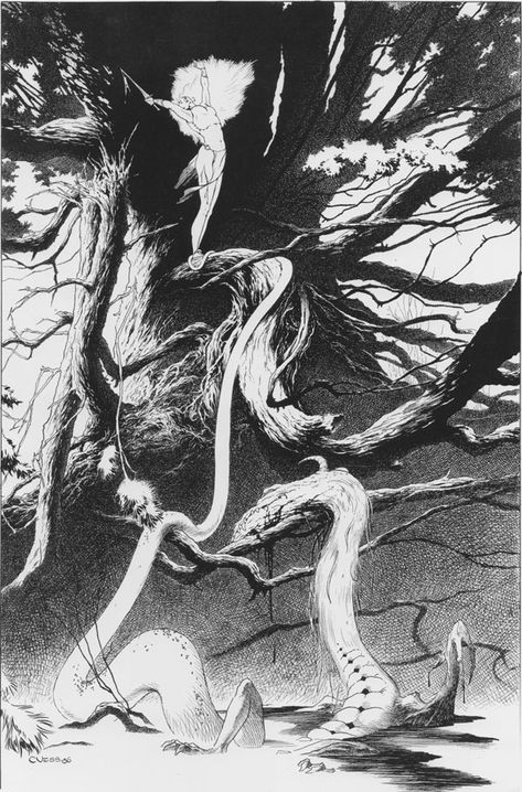 35: The White Goddess by Charles Vess Charles Vess, Best Art Books, Art Analysis, Comics Artist, Fantasy Theme, Ink Drawing Illustration, Fantasy Artist, Ink Illustrations, Fantasy Illustration