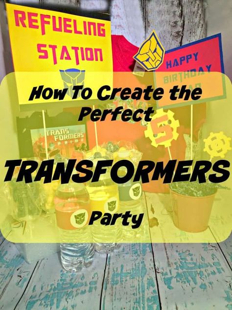 Transformers Party Food, Transformers Party Games, Transformer Birthday Party Ideas, Roller Skating Party Ideas, Popular Diy Crafts, Optimus Prime Birthday, Skating Party Ideas, Transformers Decorations, Transformer Birthday Party