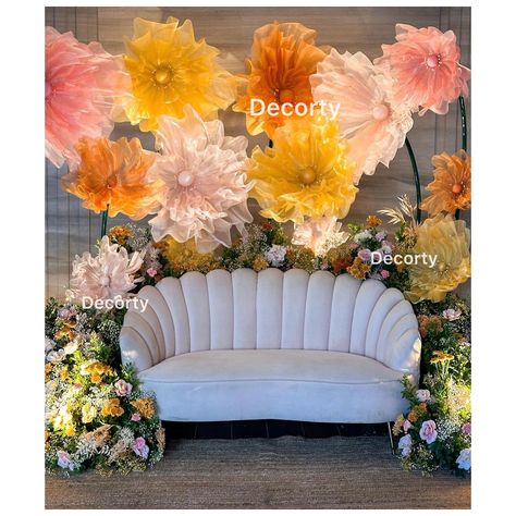 How Aesthetic? 🌸🌼 Book Now : @decorty.in #backdrop #floralbackdrop #bridgertontheme #flowerbackdrop #flowers #butterflytheme #birthday #birthdaybackdrop #happybirthday #floraldecor #flowerdecor Big Flower Backdrop, Haldi Function, Backdrop Ideas, Event Decoration, Butterfly Theme, Giant Flowers, Floral Backdrop, Decoration Inspiration, Indian Wedding Decorations