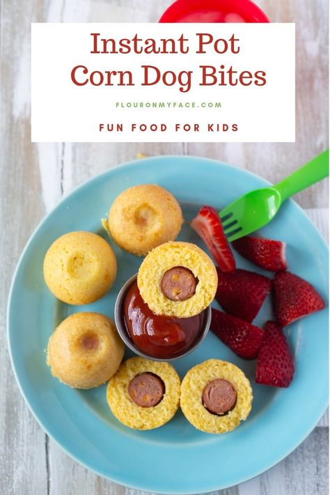 Corn Dog Bites Recipe, Potatoes Airfryer, Corn Dog Bites, Instant Pot Corn, Easy Corn, Egg Bites Recipe, Sunny Kitchen, Pancake Bites, Blueberry Chocolate