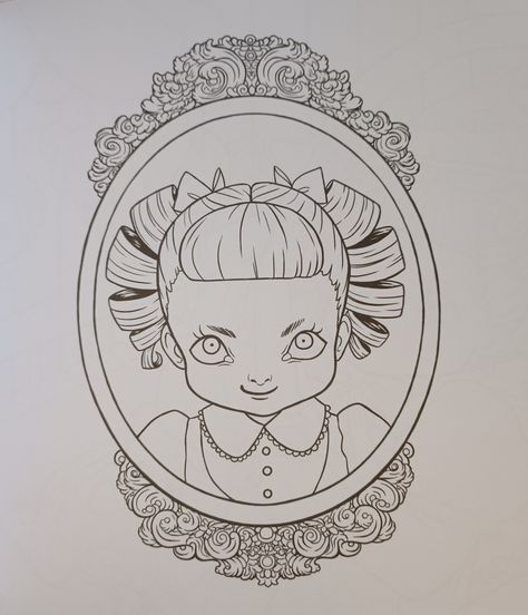 Melanie Martinez Coloring Pages, Cry Baby Coloring Book, Melanie Martinez Coloring Book, Tattoo Coloring Book, Melanie Martinez Drawings, Family Coloring Pages, Farm Animal Coloring Pages, Family Coloring, Cat Coloring Page