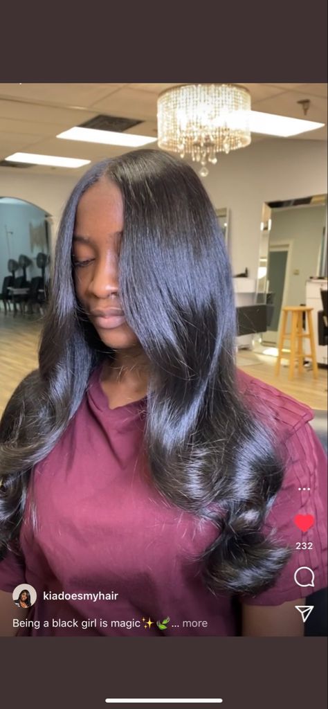 Goddess Hairstyles, Flat Iron Hair Styles, Silk Press, Hair Laid, Hair Ponytail Styles, Ponytail Styles, Baddie Hairstyles, Black Girls Hairstyles, Hair Waves