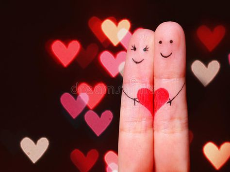 Happy Couple Concept. Two fingers in love with painted smiley. Faces and heart o , #Ad, #fingers, #love, #Concept, #Happy, #Couple #ad Finger Couple, Two Fingers, Marriage Advice, Happy Couple, Smiley, In Love