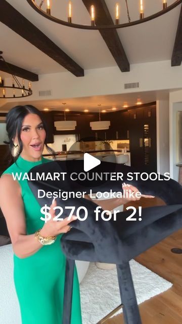 Comment “270” for link. 

I love this velvet counter stool from Walmart! It’s giving me CB2 vibes and is gorgeous! So soft and dura... | Instagram Velvet Stool, Modern Stools, Kitchen Stools, My New Home, Counter Stool, Look Alike, Counter Stools, Black Velvet, Modern Kitchen