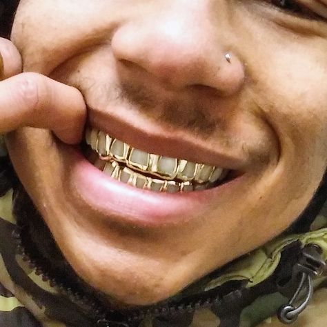 Gold Teeth Grills, Open Face Grillz, Gold Grills, Gold Teeth Grillz, Girl Grillz, Brighter Teeth, Teeth Grills, Bottom Grillz, Silver Teeth