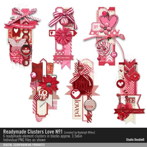 Readymade+Clusters:+Love+No.+01 pink love hearts embellishment clusters #readymade #designerdigitals Paper Cluster Embellishments, Cluster Embellishments, Embellishment Clusters, Heart Embellishments, Loaded Envelopes, Scrapbook Embellishments Diy, Embellishments Diy, Diy Embellishments, Embellishment Ideas