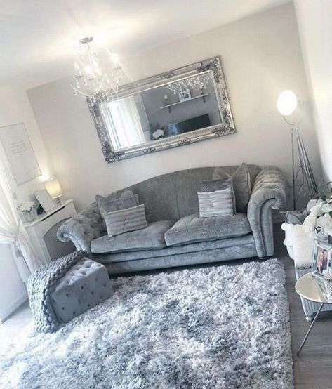 Silver Living Room, Mrs Hinch, Living Room Decor Gray, Cosy Living Room, Living Room Decor Cozy, Decor Home Living Room, Living Room Decor Apartment, Living Room Inspo, Living Room Grey