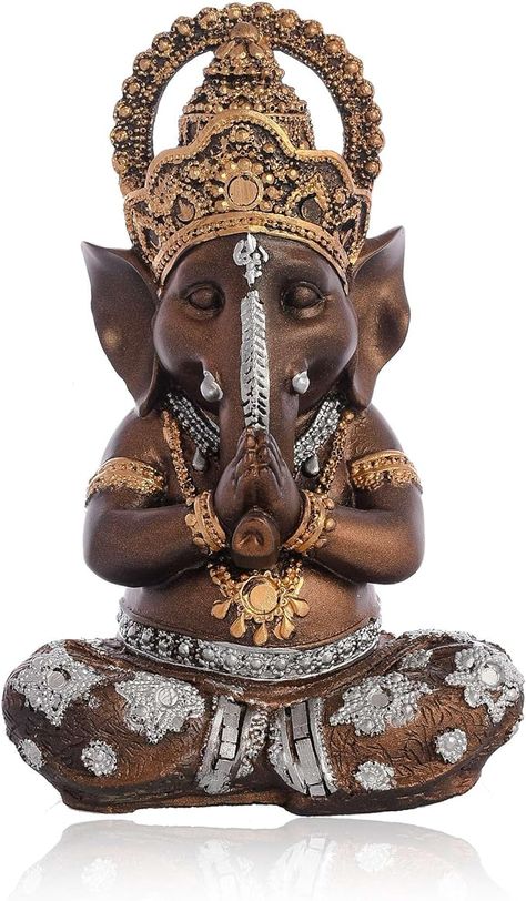 Amazon.com: Human Crafter Lord Ganesha Ganesh ji Idol Ganpati Showpiece Decorative Statue Murti for Home Dcor -20 : Home & Kitchen Ganesha Idol, Ganesha Tattoo, Positive Vibrations, Tree House Decor, Home Decor Boxes, Ganesh Ji, Perfect Peace, Home Decor Hooks, Home Decor Crate