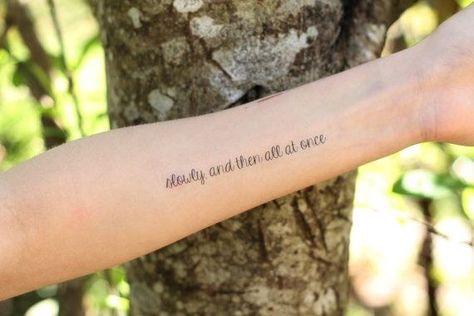 “I fell in love the way you fall asleep: slowly, and then all at once.” | 15 Incredible Tattoos Inspired By "The Fault In Our Stars" Writer Tattoo, Stars Tattoo, Okay Okay, Incredible Tattoos, Winter Coffee, Real Tattoo, The Fault In Our Stars, John Green, Star Tattoos