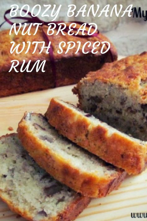 Amaretto Banana Bread, Jamaican Rum Raisin Banana Bread, Banana Rum Bread, Rum Banana Bread, Boozy Sweets, Rum Bread, Booze Recipes, Loaf Breads, Banana Bread French Toast