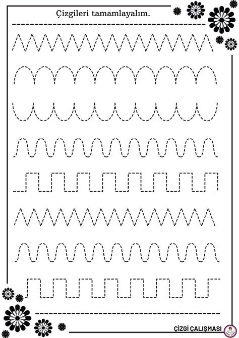 Trace The Dotted Lines Worksheets For Kids - Preschool And Kindergarten A33 Different Lines Worksheet, Pre Writing Strokes, Tracing Lines Worksheets, Writing Strokes, Activity Worksheets For Kids, Writing Practice Preschool, Rozpoznawanie Liter, Prewriting Worksheets, Shapes Tracing