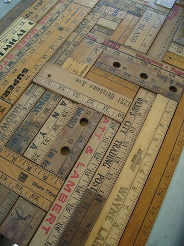 Wonderful table made from old Yard Sticks! #CMSmartCookie This pin is brought to you by Coffee-mate Ruler Crafts, Yard Sticks, Wooden Ruler, Stick Art, Repurposed Furniture, Craft Stick Crafts, Birds Eye, Cute Crafts, Sewing Room