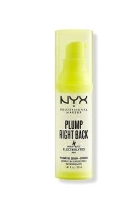 The NYX Professional Makeup Plump Right Back Plumping Serum & Primer is a dual-purpose product designed to both plump and prime the lips. Priced at $8.50, it offers affordability along with functionality. Nyx Primer, Nyx Duck Plump, Nyx Plump Right Back Primer, Nyx Professional Makeup, Hyaluronic Acid, Professional Makeup, Nyx, Serum, Lips